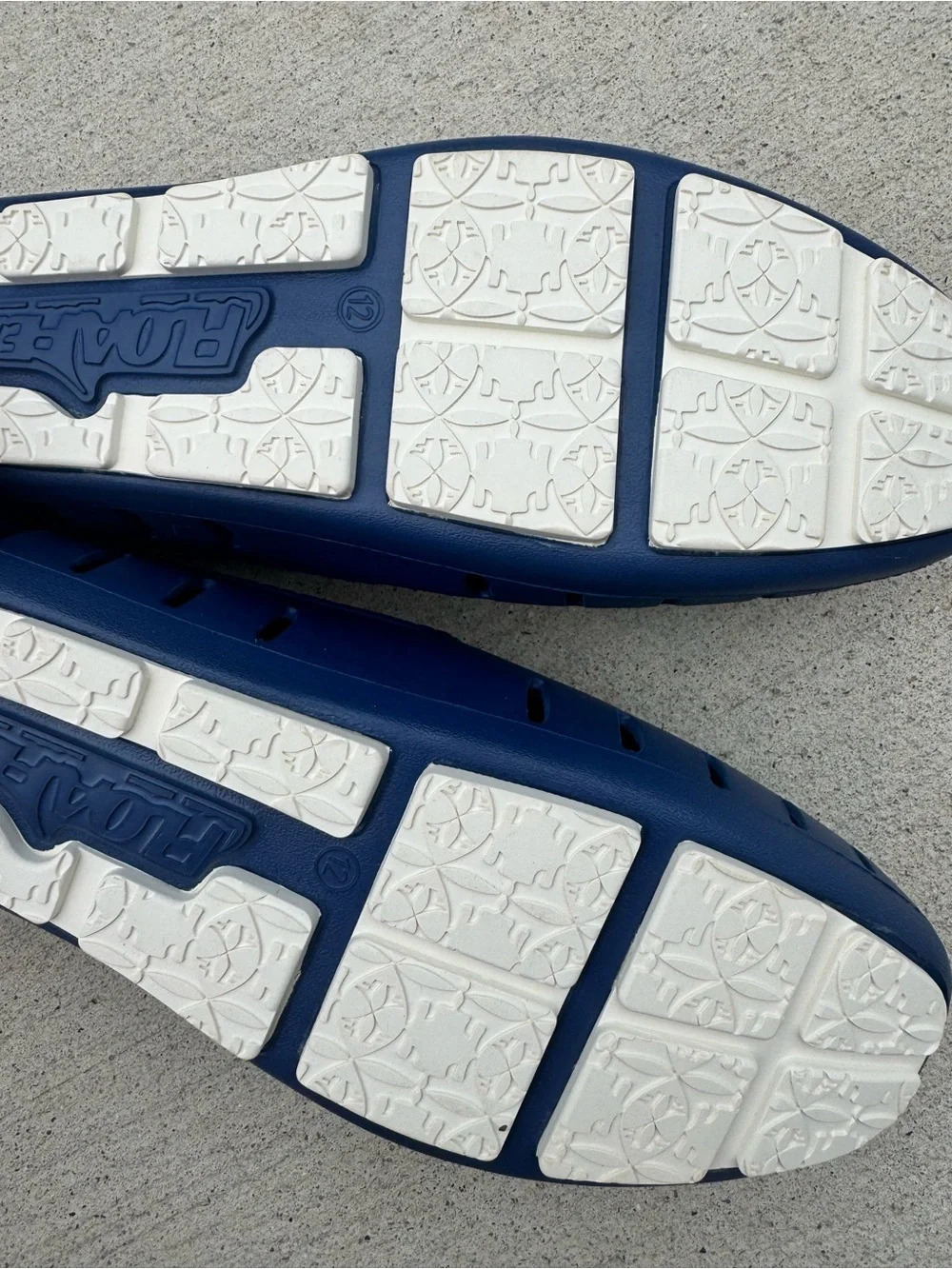 Men's Perforated Blue Slip-On Boat Shoes